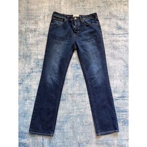 J by Jasper Conran Straight Fit Button Fly Jeans Men's 34 / 32